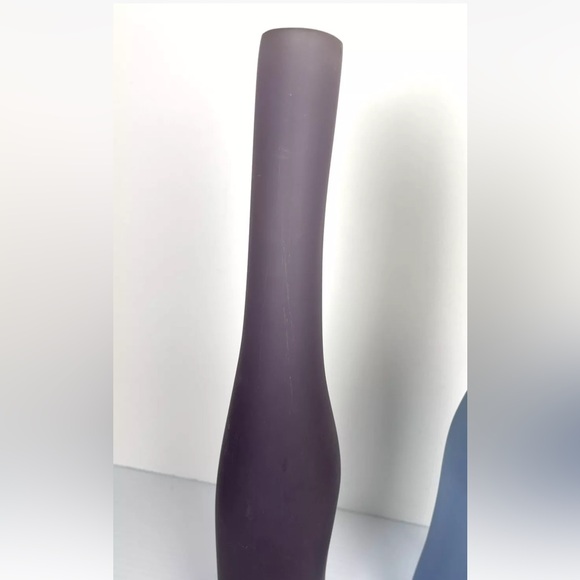 RARE Vintage MARTHA STURDY Canada Resin vases 15.5”H art Pieces Blue And Purple - Picture 4 of 16